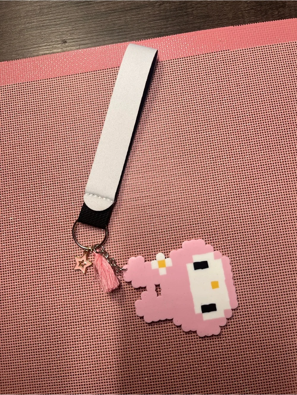 Pink My Melody Keychain Lanyard Charm - Kids Accessories